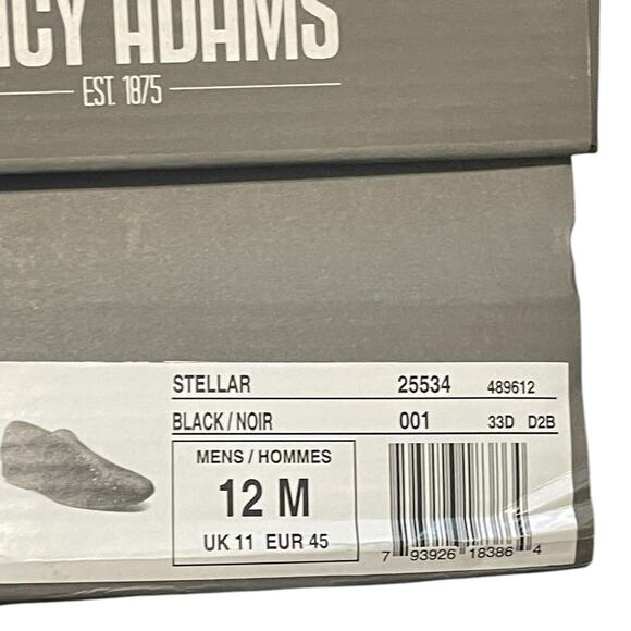 Stacy Adams Men's Stellar Glitter Plain Toe Slip On Loafer Black Velour Size 12 - Picture 7 of 12